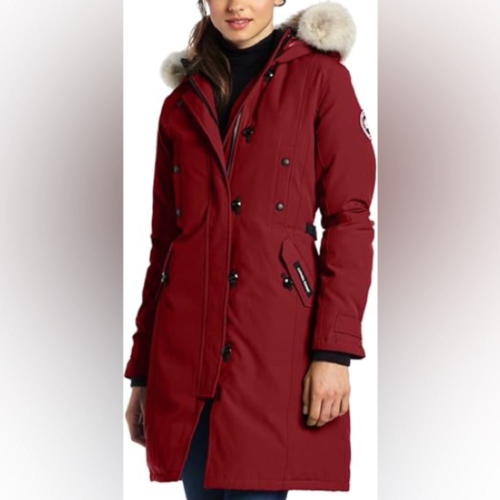 Canada Goose Women's Burgundy Trench Coat